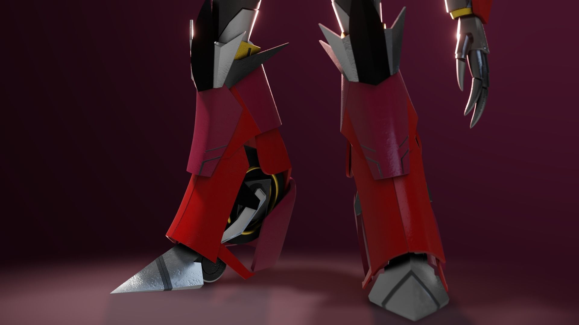  Knockout Transformers Prime Character Rig Low-poly 3D model_4
