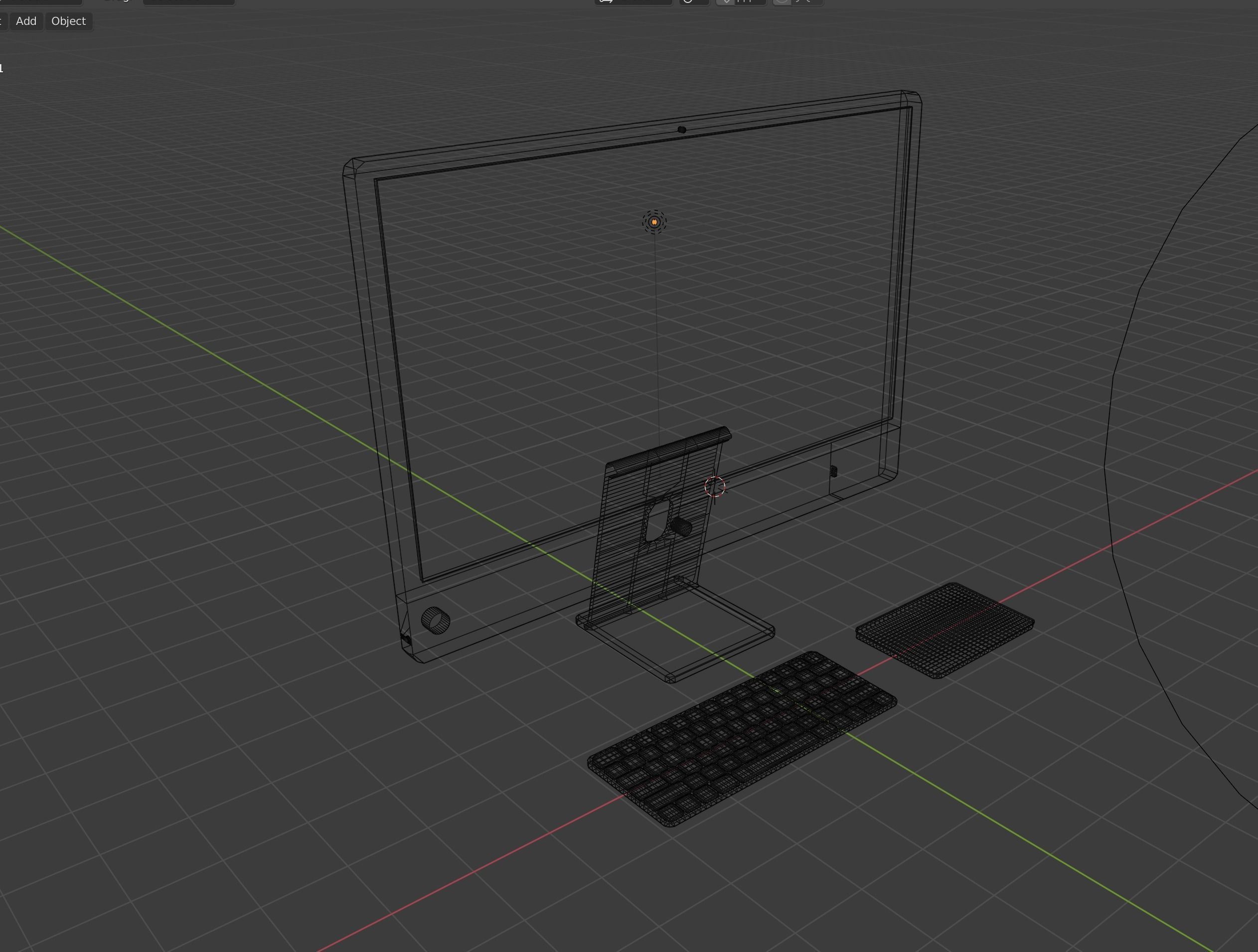 KN - iMac M1 green Low-poly 3D model_3