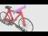 Bicycle road sign 3d model Low-poly 3D model_1