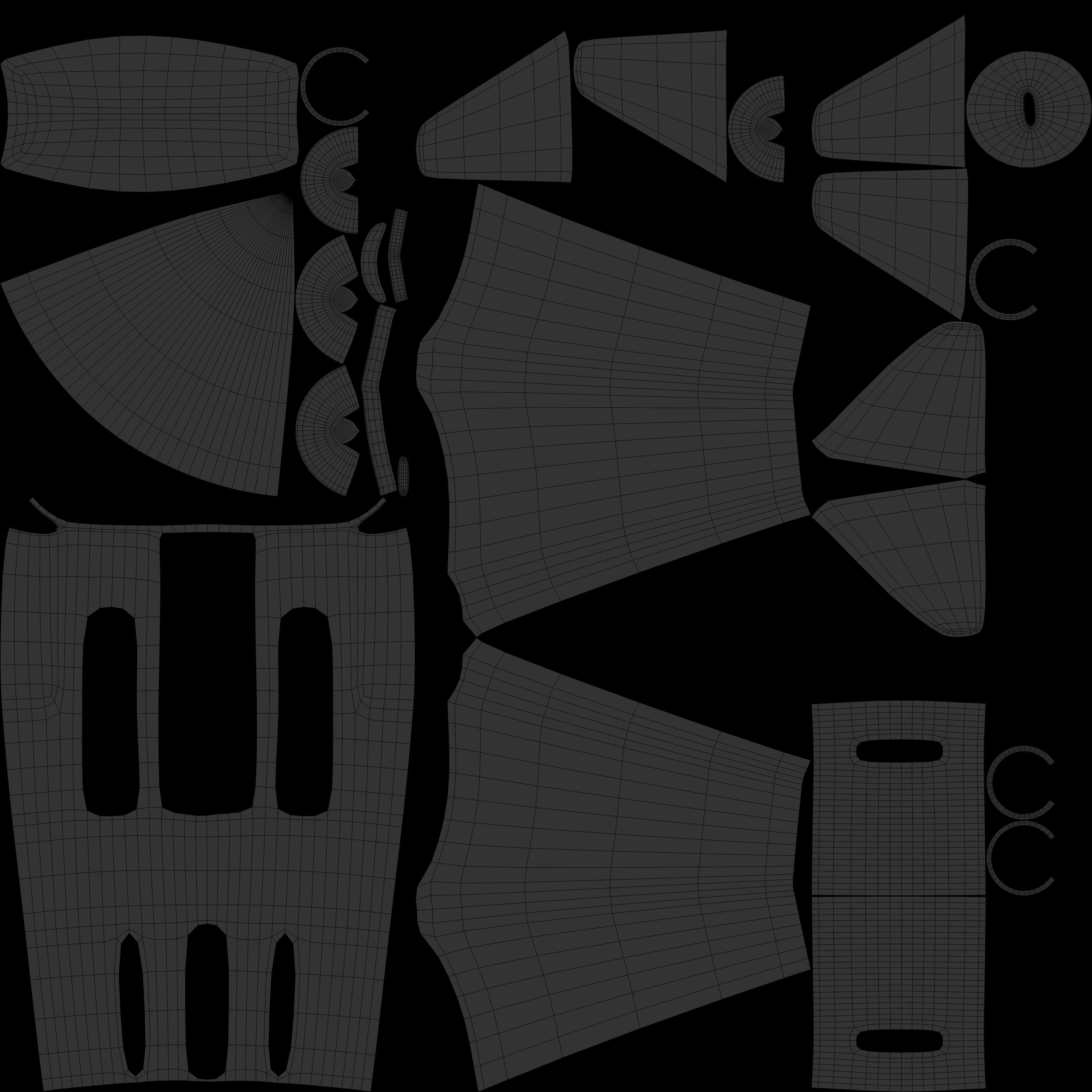 Air Craft 1 Low-poly 3D model_6