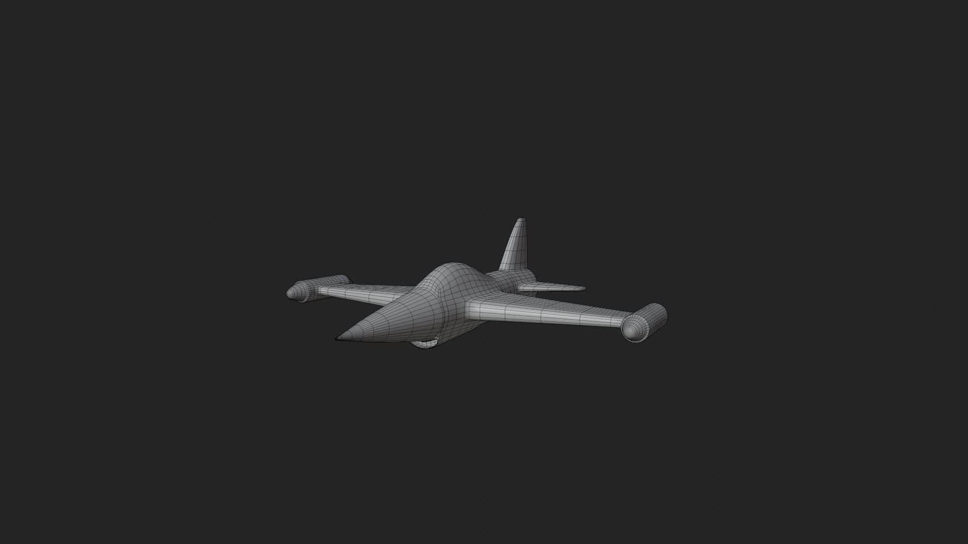 Air Craft 1 Low-poly 3D model_7
