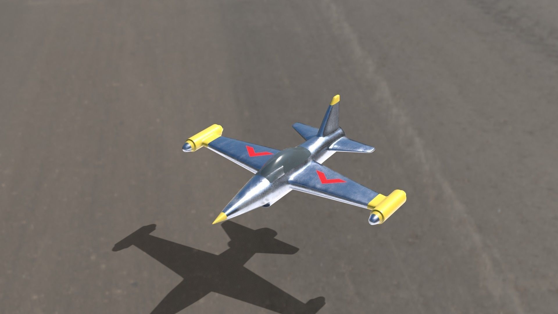 Air Craft 1 Low-poly 3D model_3