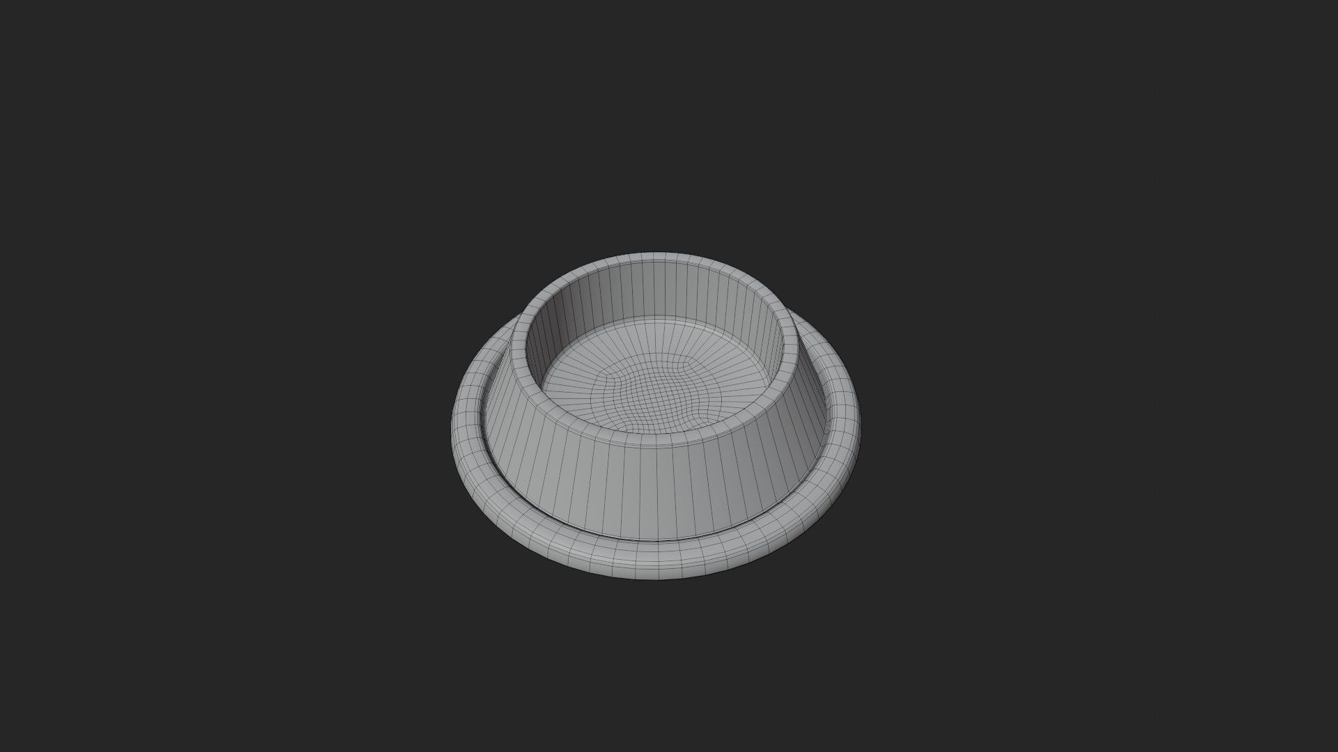 Pet Bowl Low-poly 3D model_5