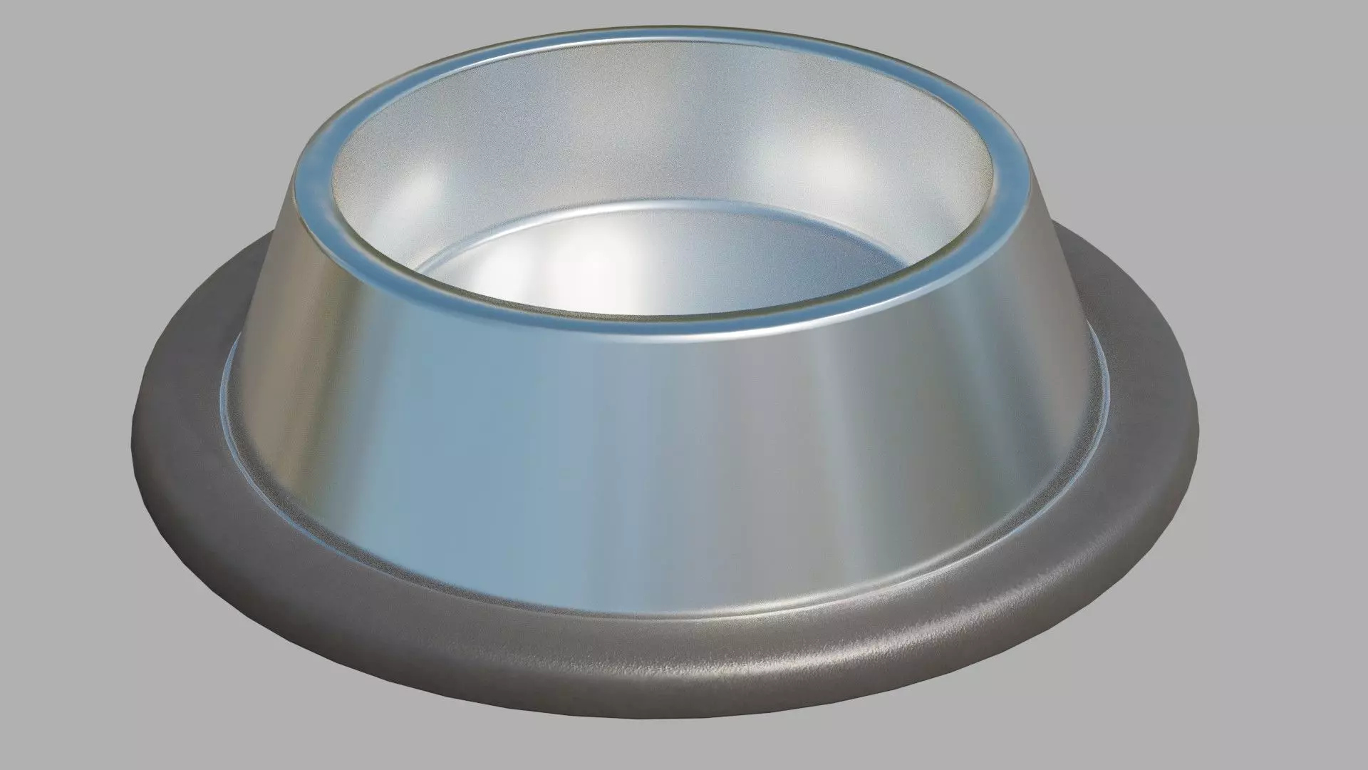 Pet Bowl Low-poly 3D model_0