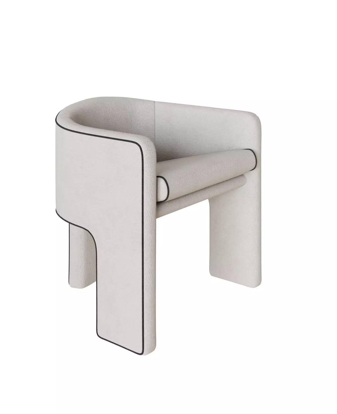 Armchair FL Modern Design modern spaces Low-poly 3D model_0