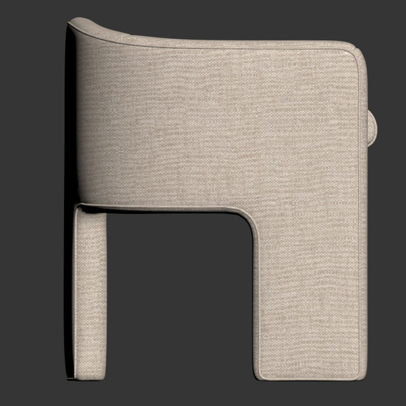 Armchair FL Modern Design modern spaces Low-poly 3D model_10