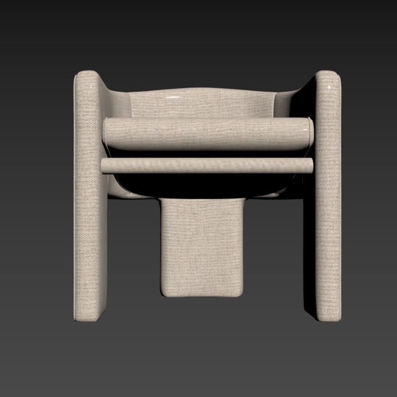 Armchair FL Modern Design modern spaces Low-poly 3D model_9