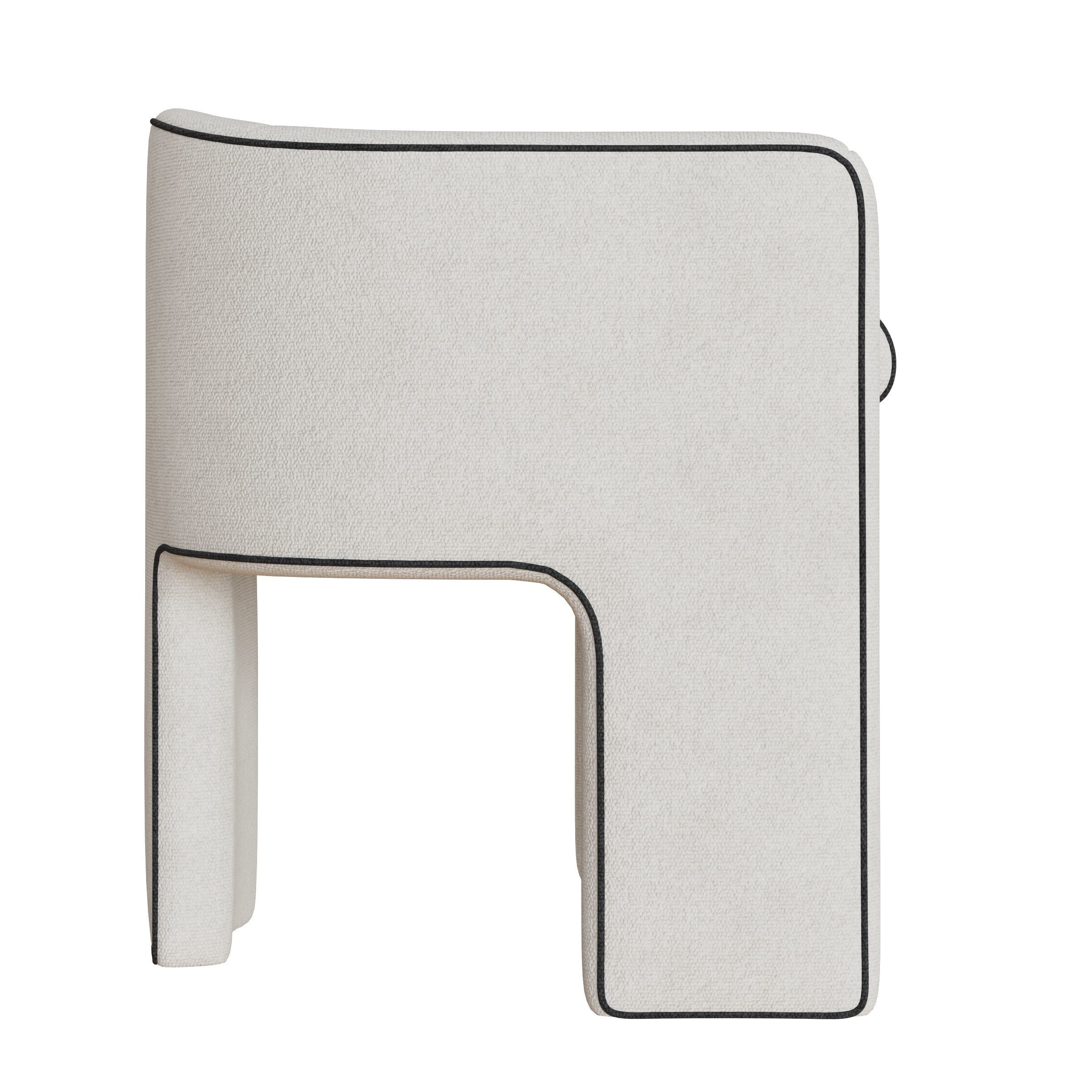 Armchair FL Modern Design modern spaces Low-poly 3D model_3