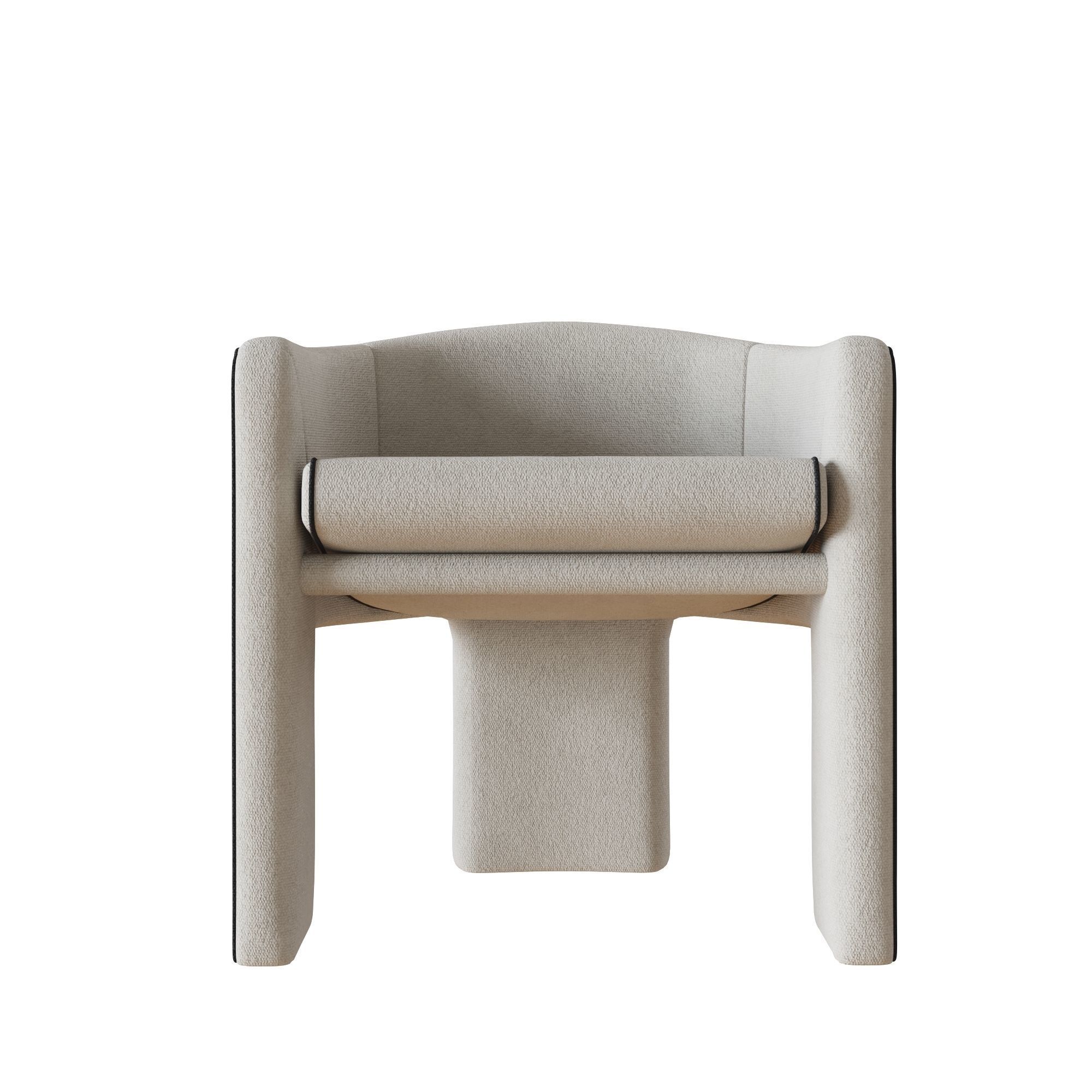 Armchair FL Modern Design modern spaces Low-poly 3D model_2