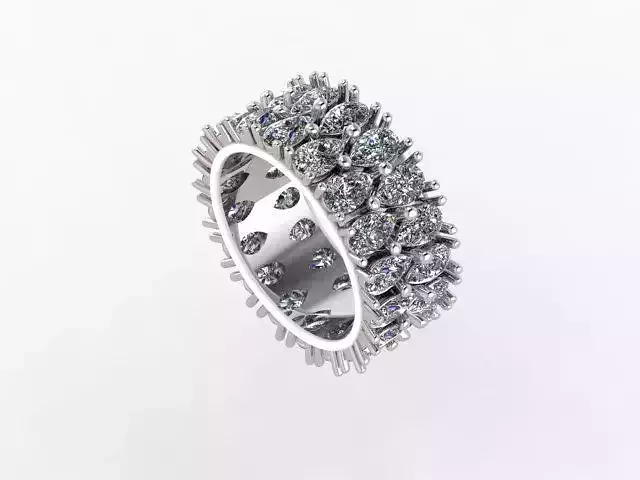 Double Pear shaped ring