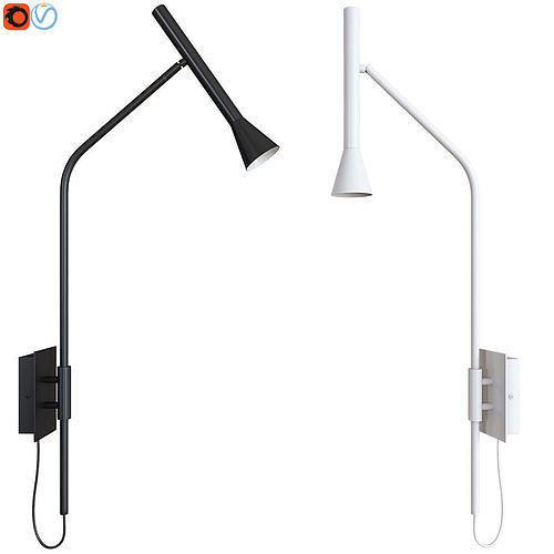 Wall lamp Aromas Lyb A1274 Negro Mate 3D model