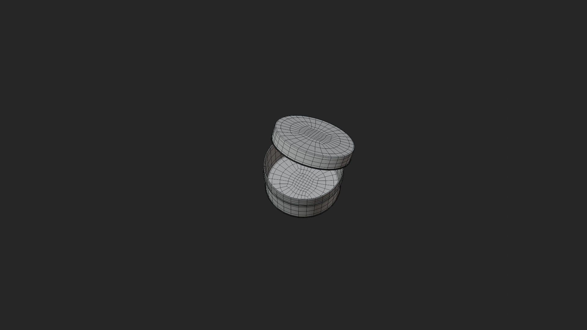 Cookie Tin Low-poly 3D model_5
