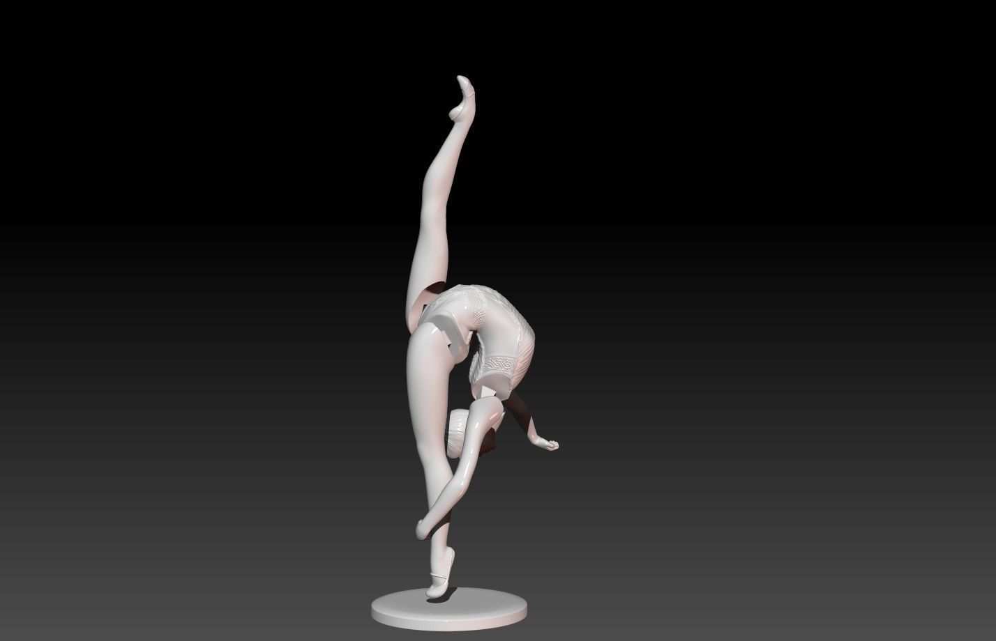 Gymnast-gymnastic Pose 3D print model_15