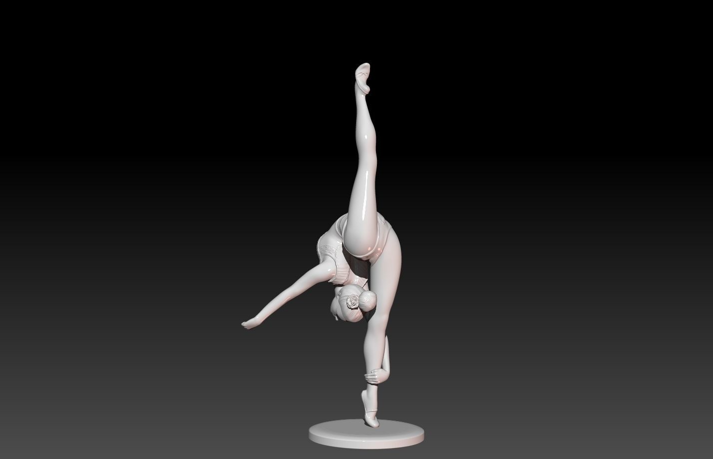 Gymnast-gymnastic Pose 3D print model_4