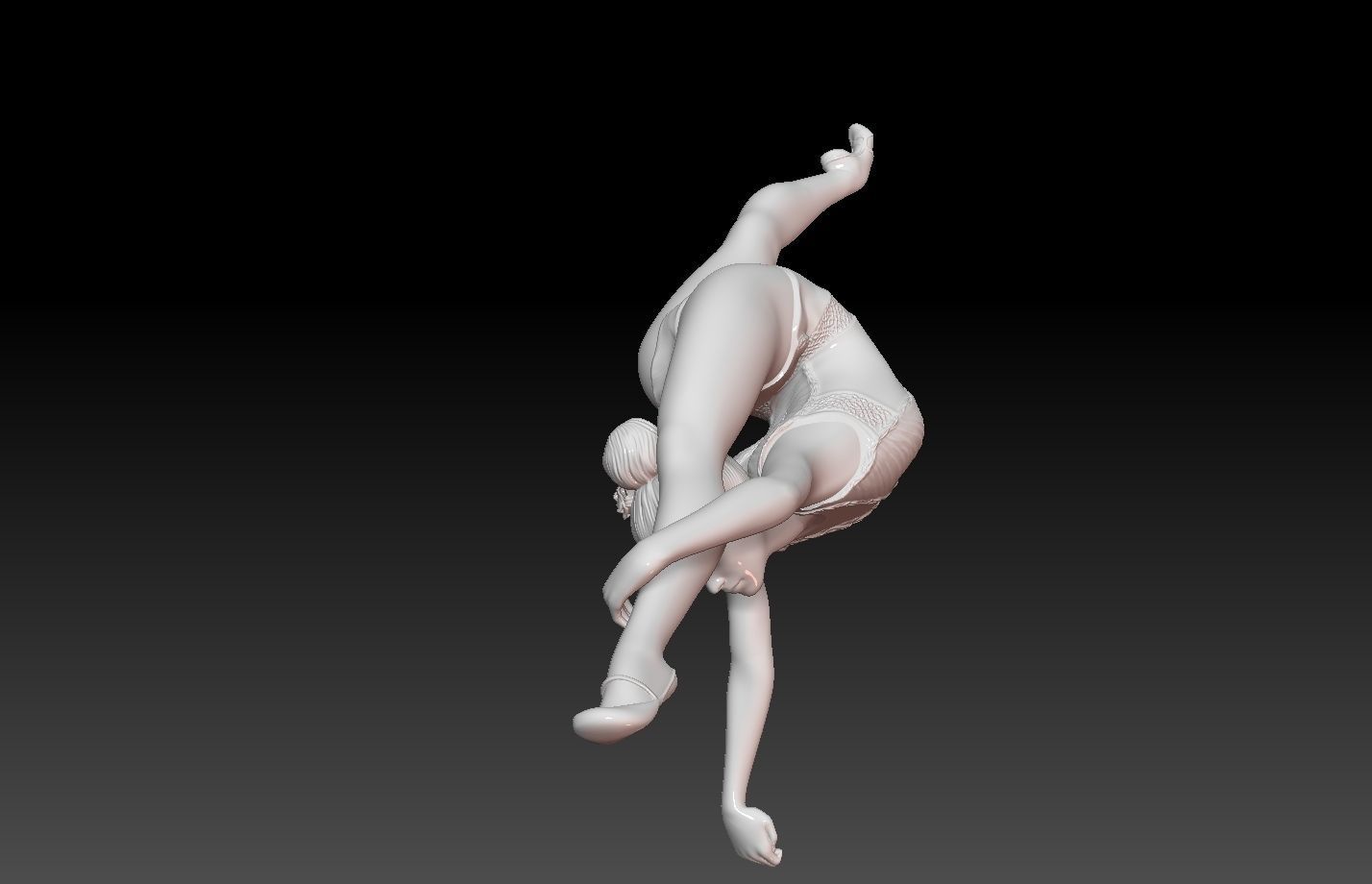 Gymnast-gymnastic Pose 3D print model_13