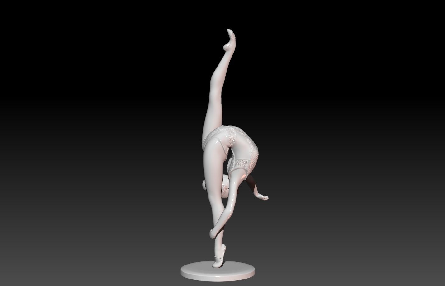 Gymnast-gymnastic Pose 3D print model_6