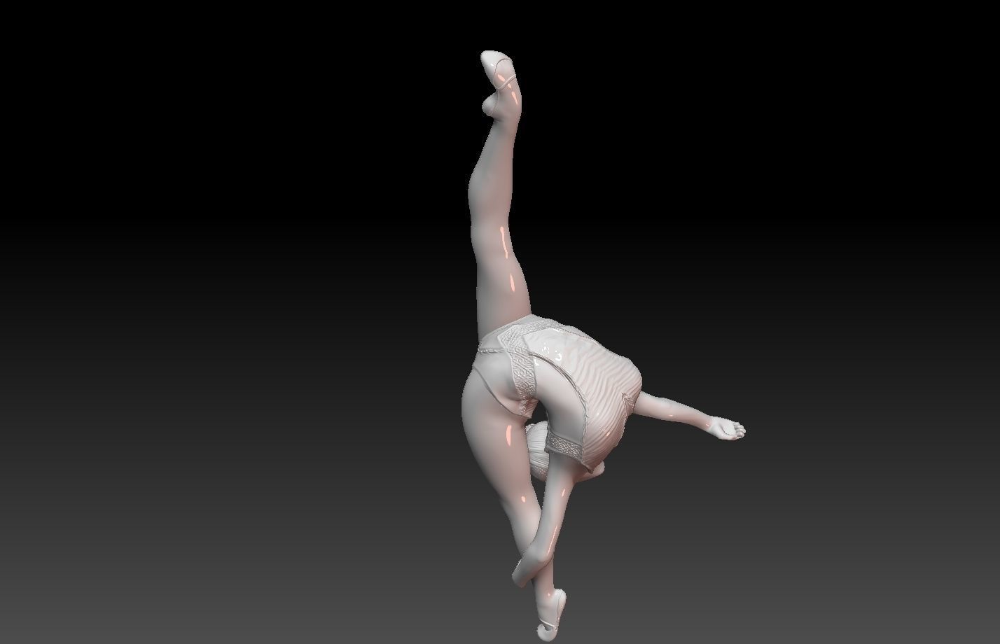 Gymnast-gymnastic Pose 3D print model_14