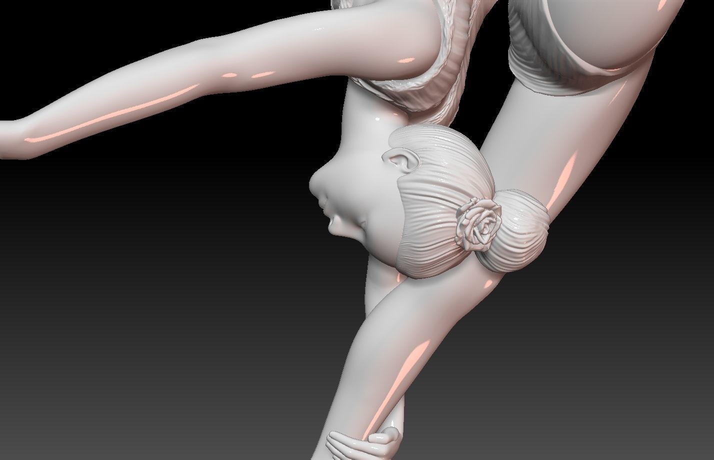 Gymnast-gymnastic Pose 3D print model_10