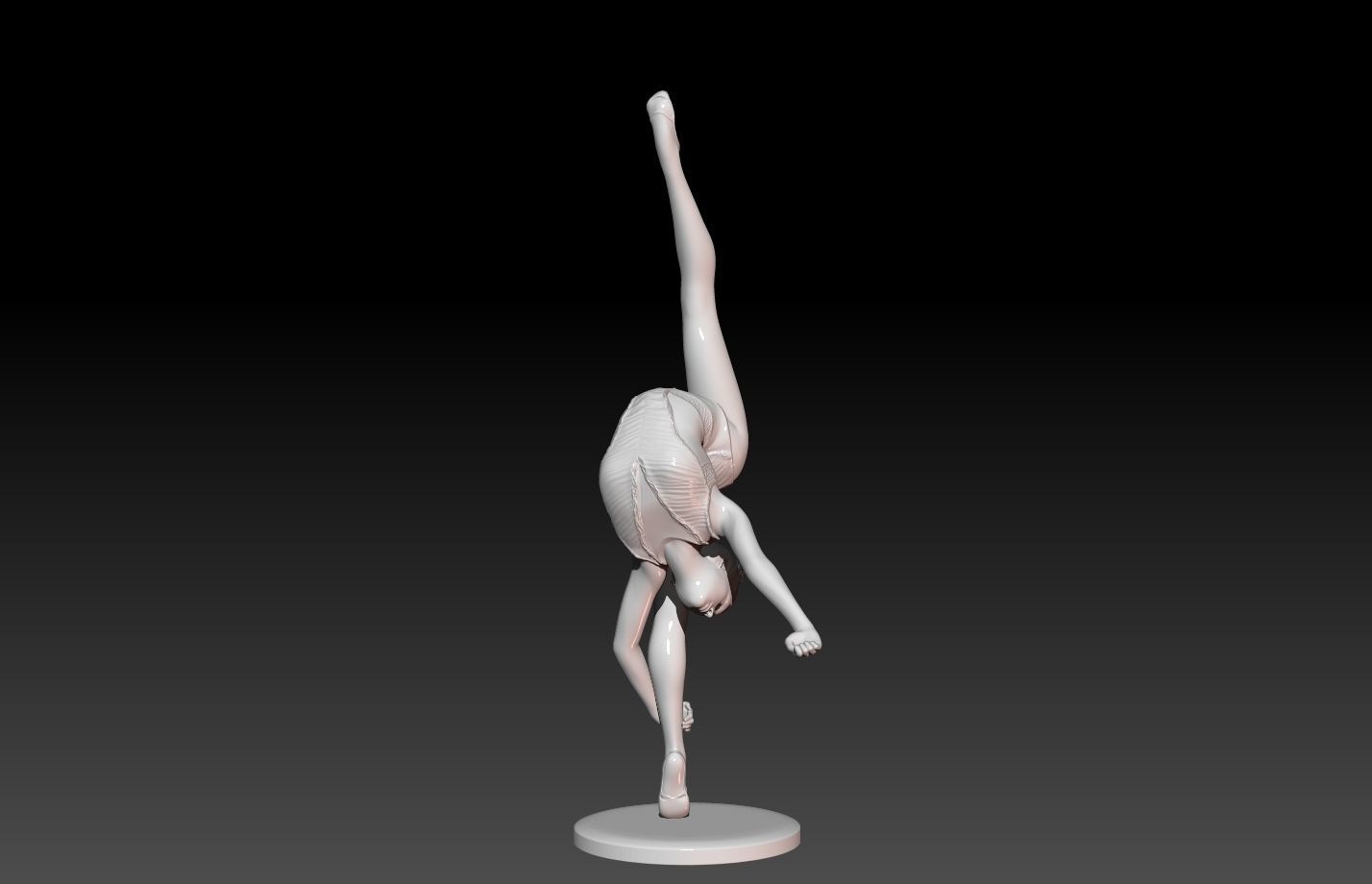Gymnast-gymnastic Pose 3D print model_2