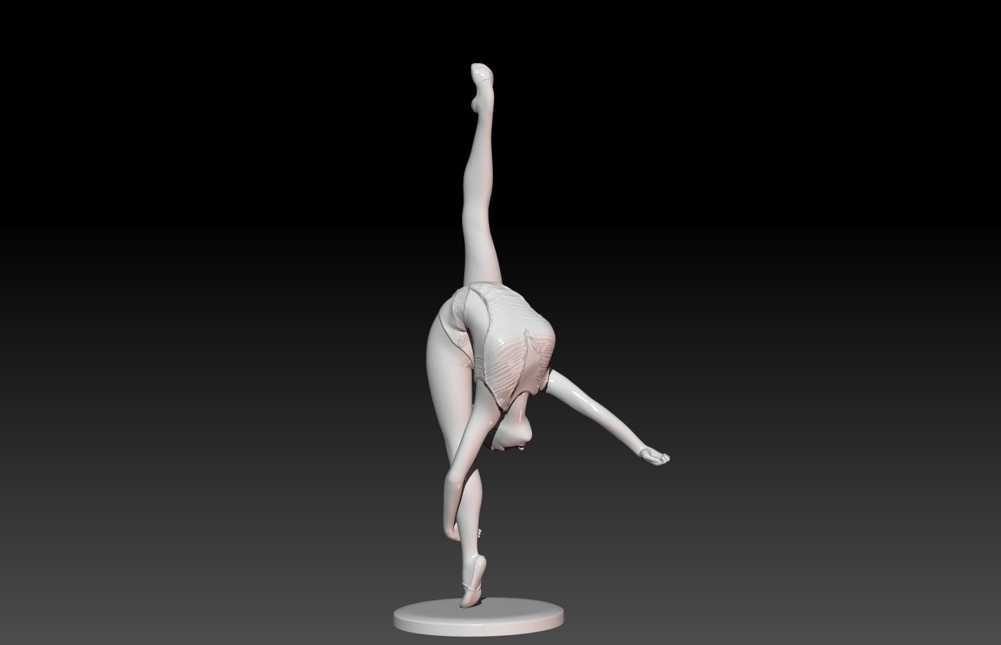 Gymnast-gymnastic Pose 3D print model_7