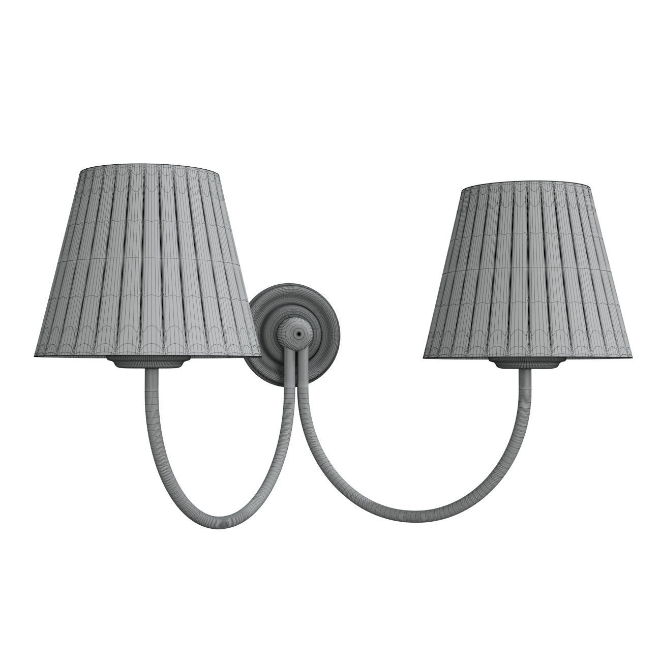 BLEU PROVENCE WALL LAMP HAT BELLOWS Wall lamp 3D model_1