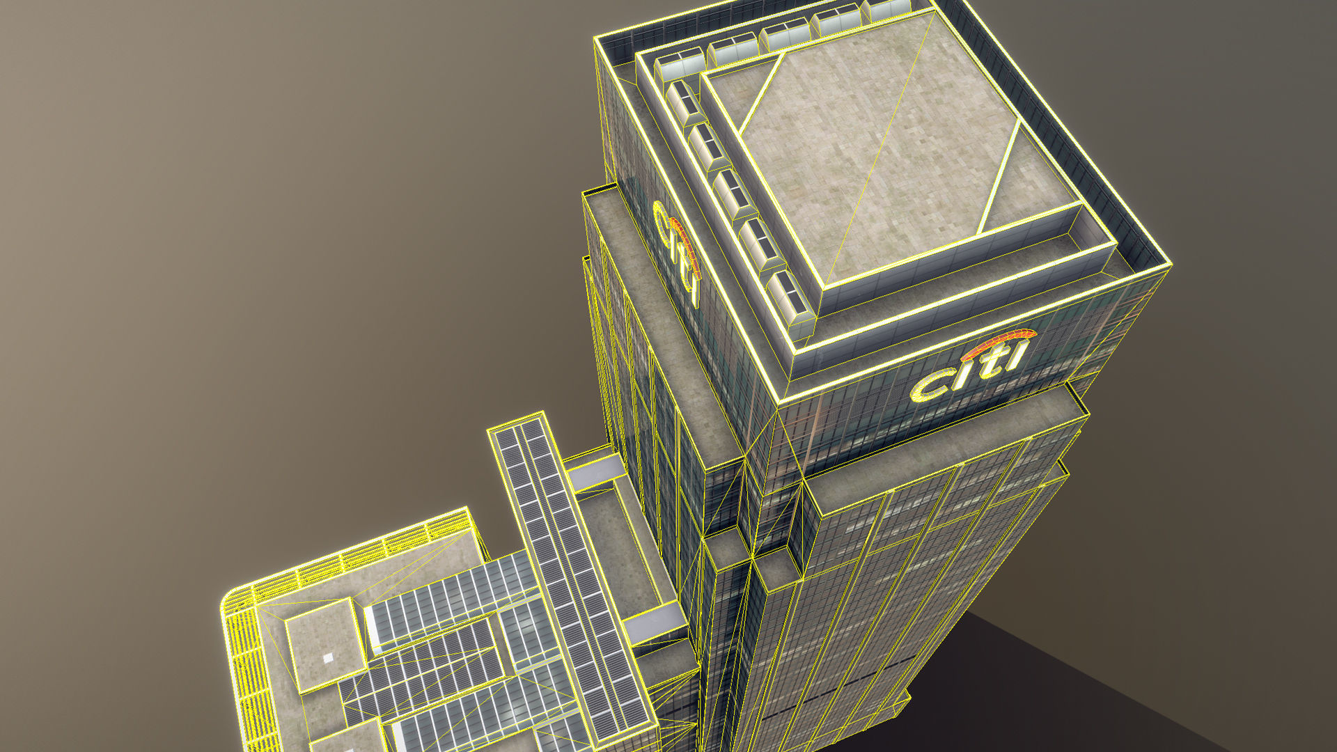 London 25 Canada Square 33 Canada Square Low-poly 3D model_25