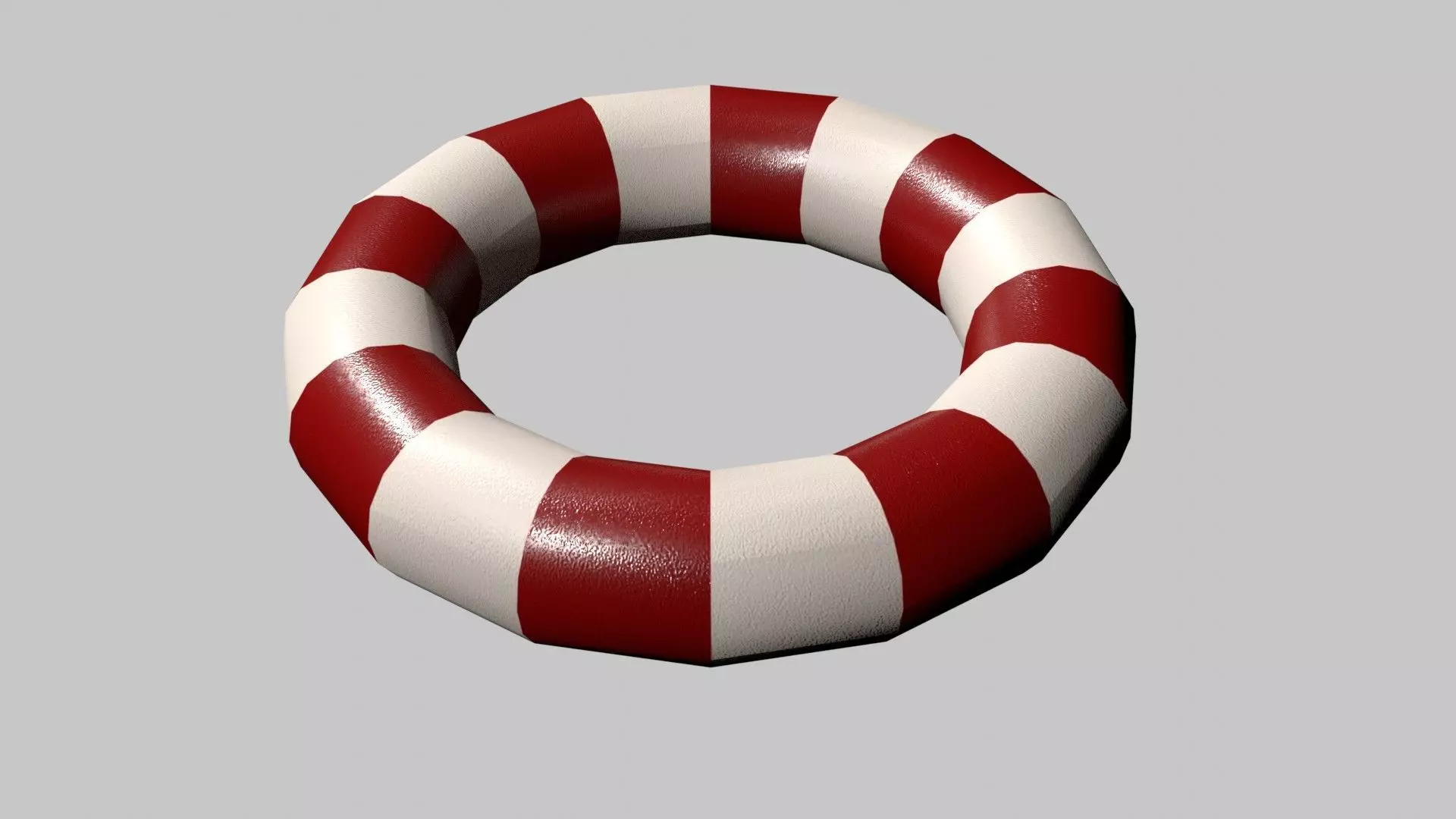 Life Buoy Cartoon Low-poly 3D model_0