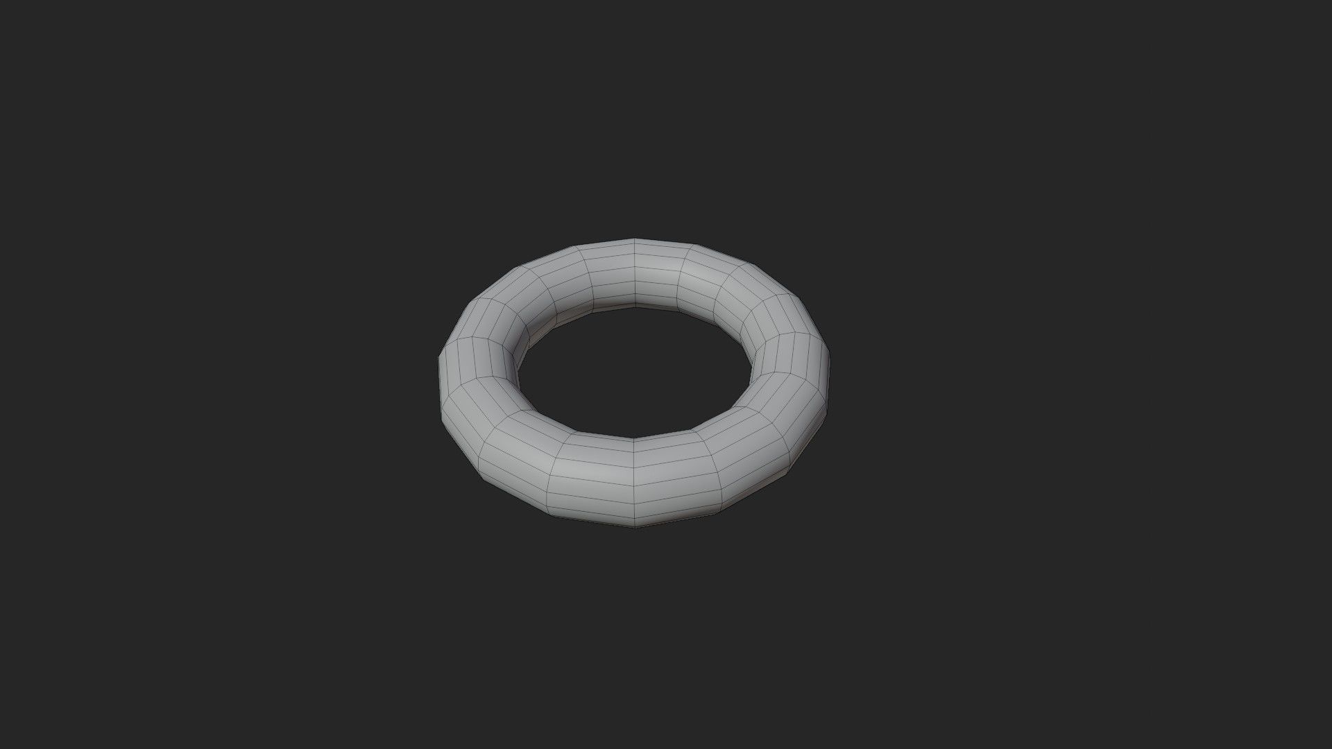 Life Buoy Cartoon Low-poly 3D model_5