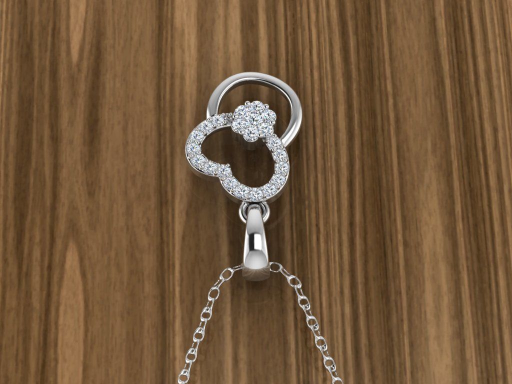 Jewelry Heart Pendant 3D print model_10