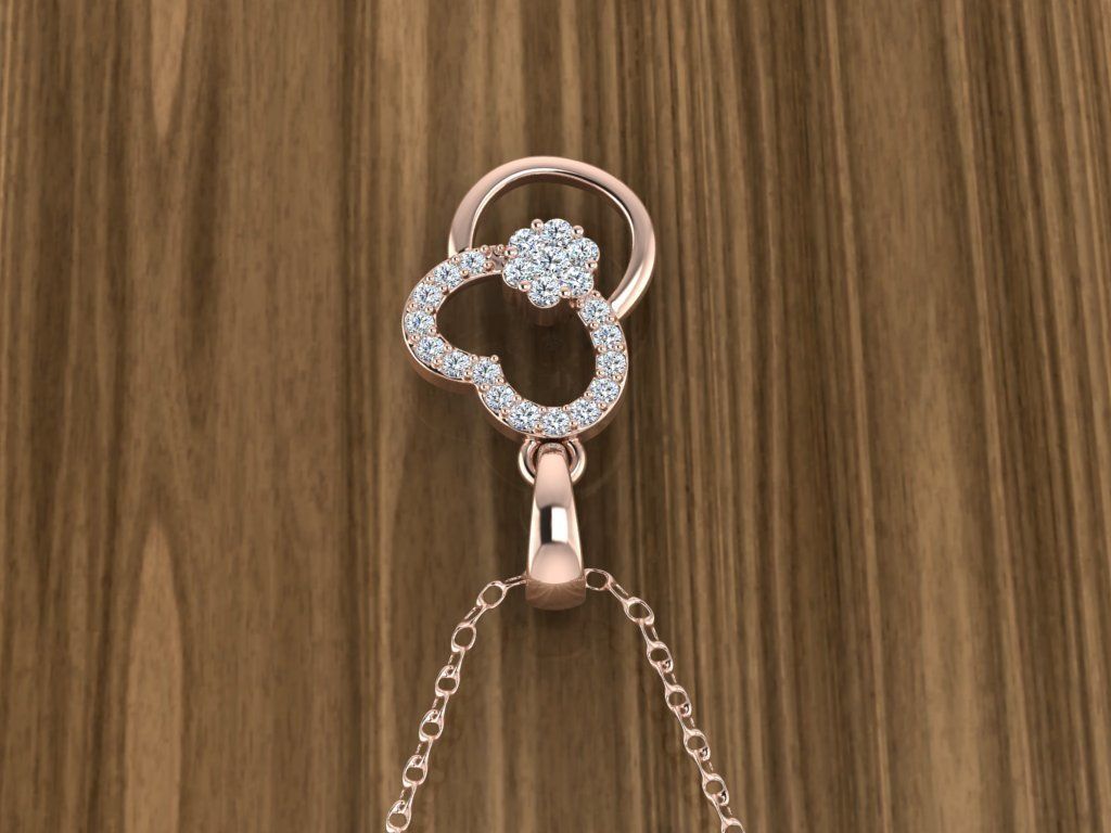 Jewelry Heart Pendant 3D print model_6