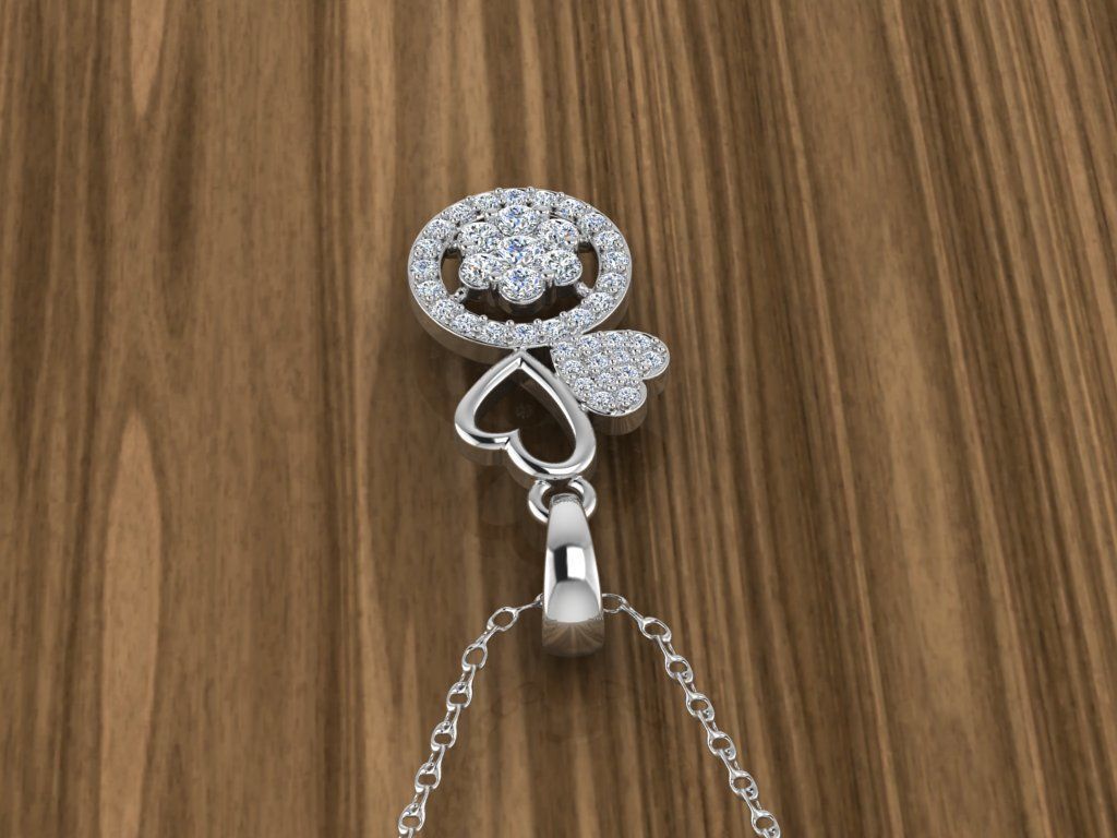 Jewelry Heart Pendant 3D print model_10