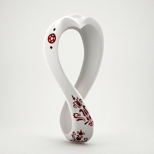 Logo World Cup Qatar 2022 3D Model  3D model