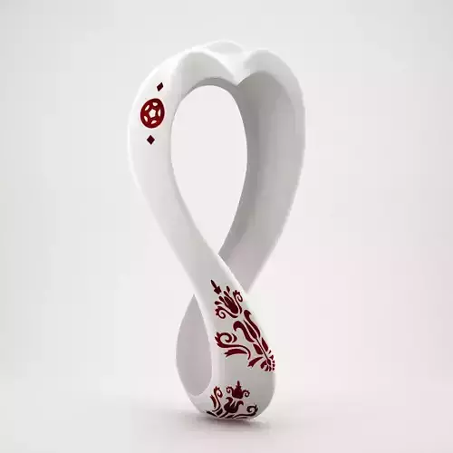 Logo World Cup Qatar 2022 3D Model 
