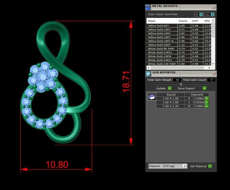 Jewelry Pendant 3D print model_1