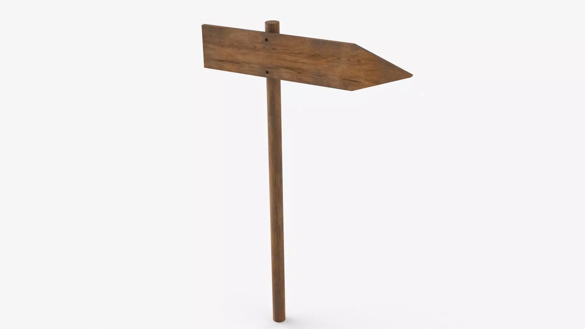 Sign Board Low-poly 3D model