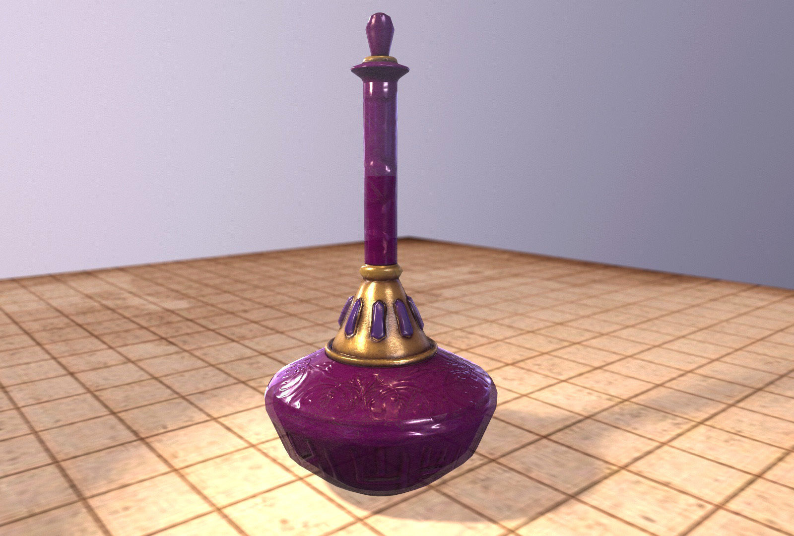 Magic poison Bottle 01 Low-poly 3D model_2
