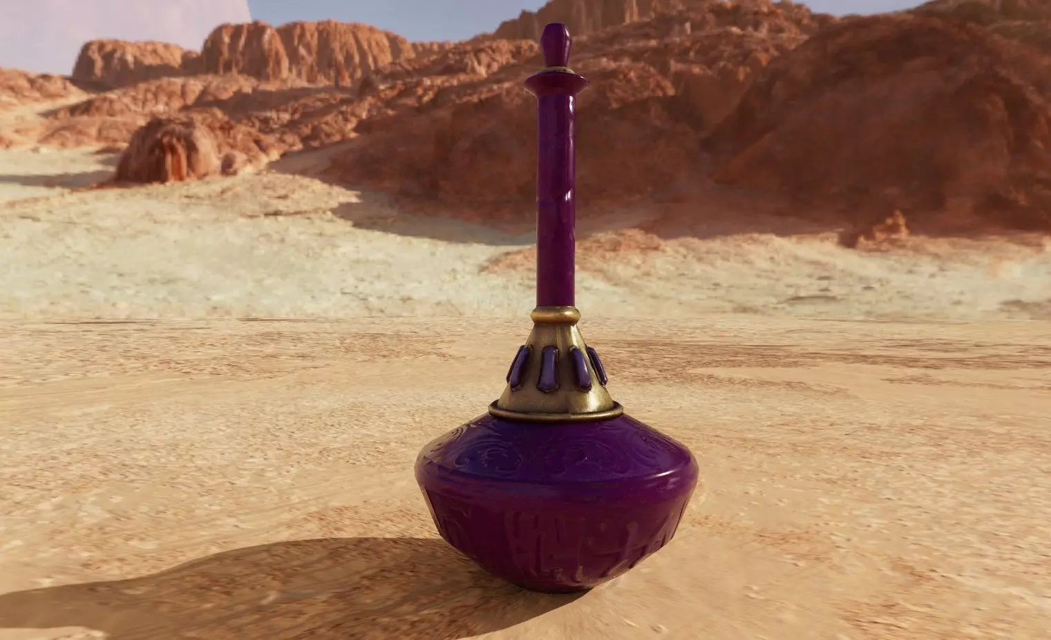 Magic poison Bottle 01 Low-poly 3D model_0