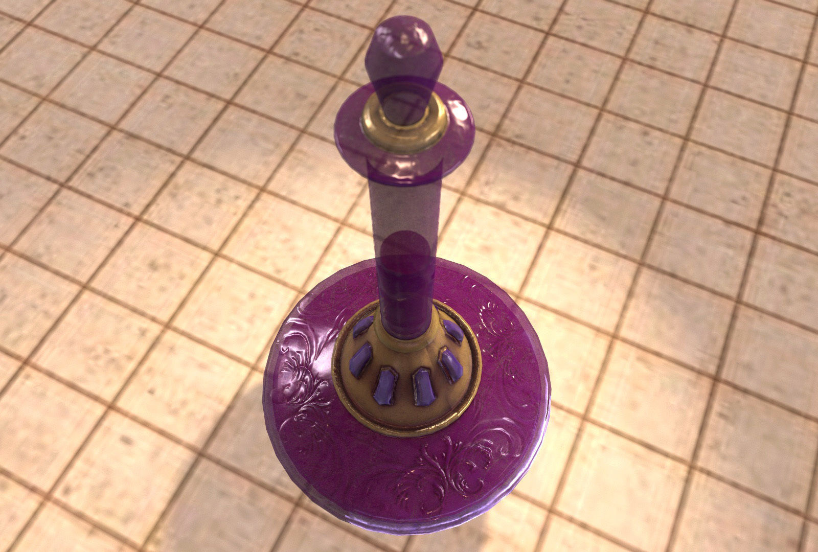 Magic poison Bottle 01 Low-poly 3D model_5