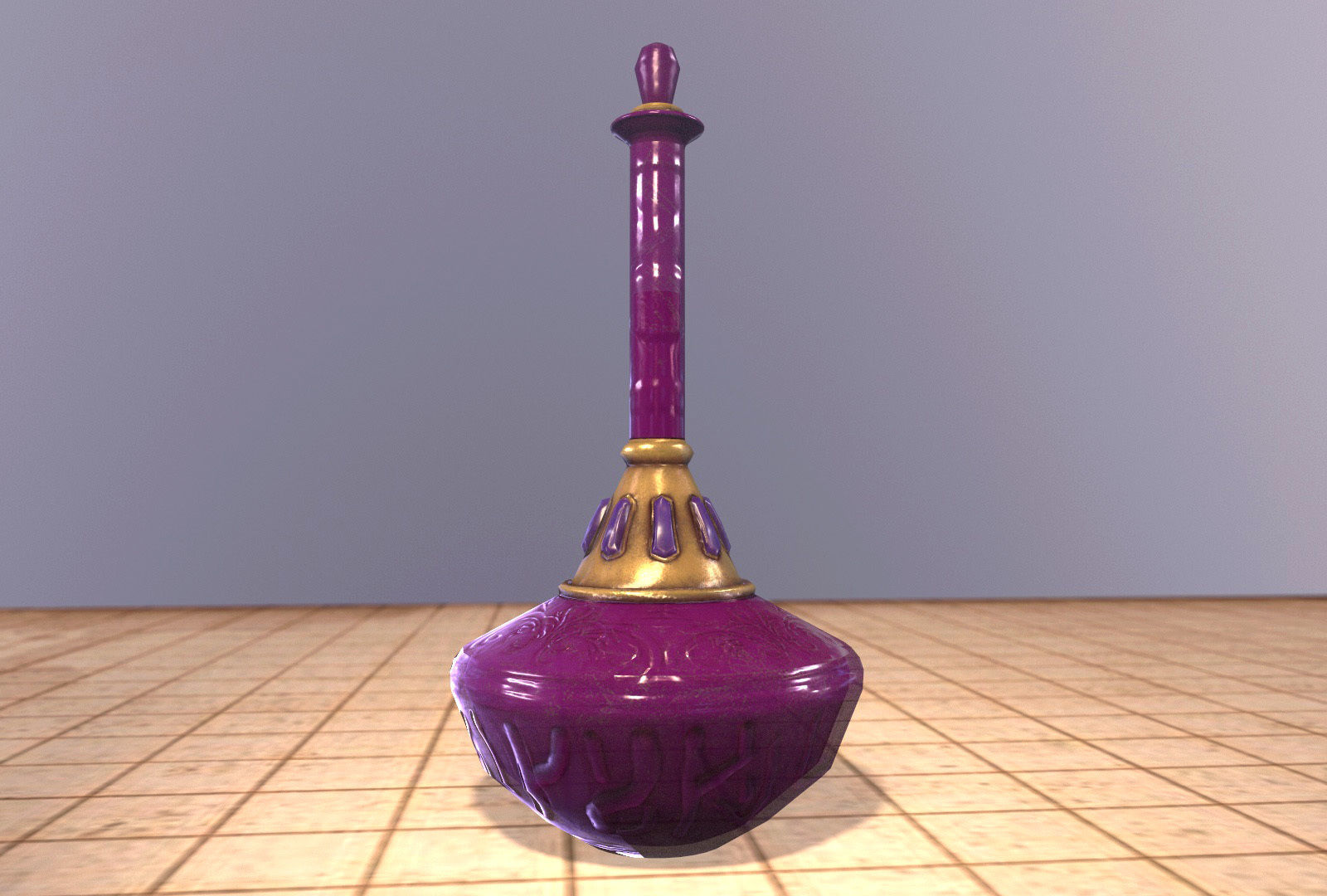 Magic poison Bottle 01 Low-poly 3D model_3