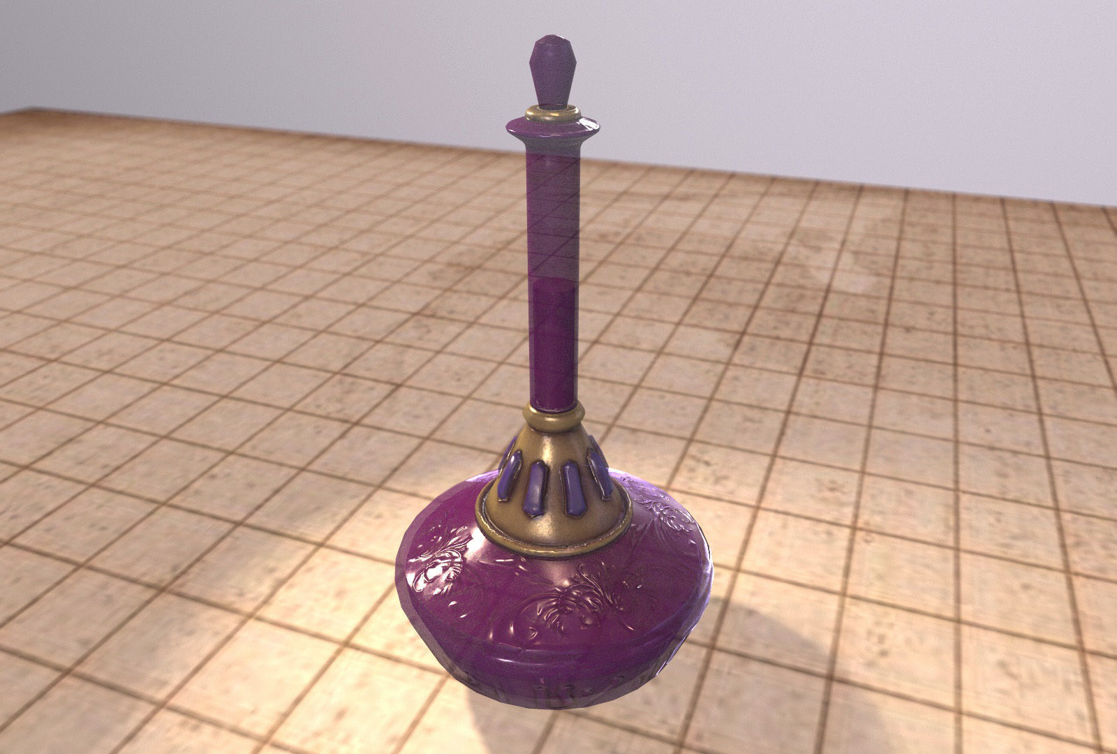 Magic poison Bottle 01 Low-poly 3D model_7