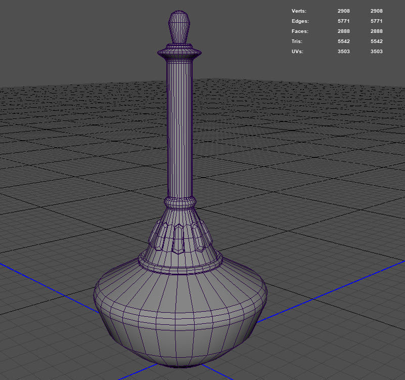 Magic poison Bottle 01 Low-poly 3D model_8