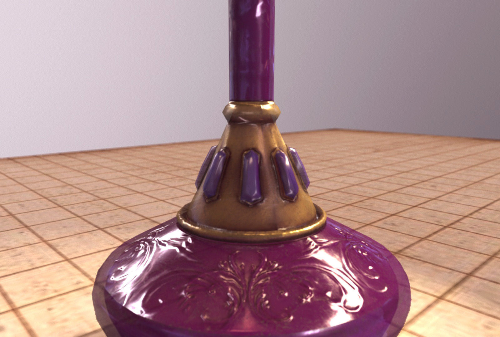 Magic poison Bottle 01 Low-poly 3D model_6