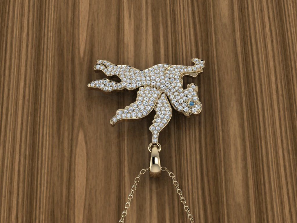 Jewelry Pegasus Pendant 3D print model_12