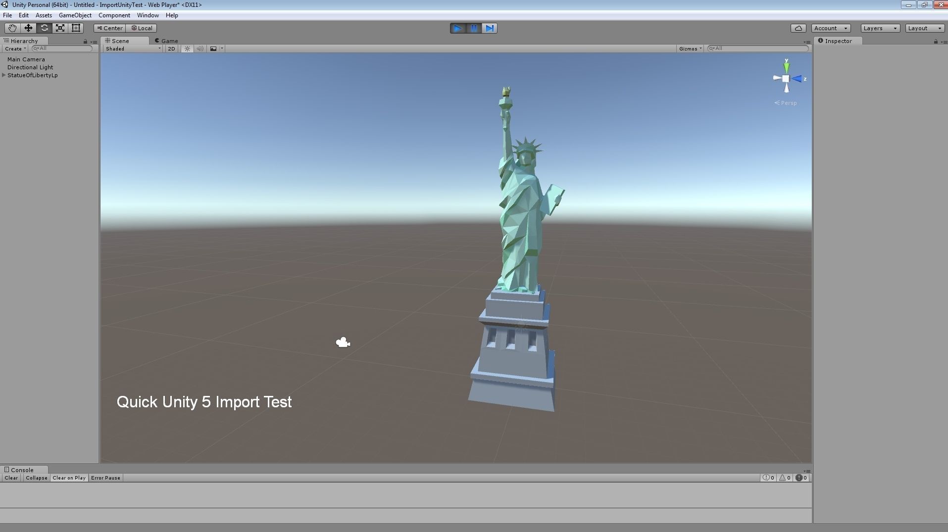 Statue of Liberty Low Poly Art Style Low-poly 3D model_15