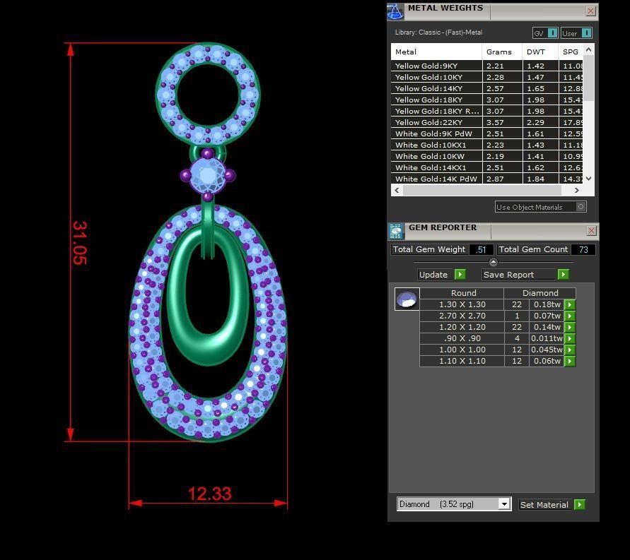 Jewelry Pendant 3D print model_1