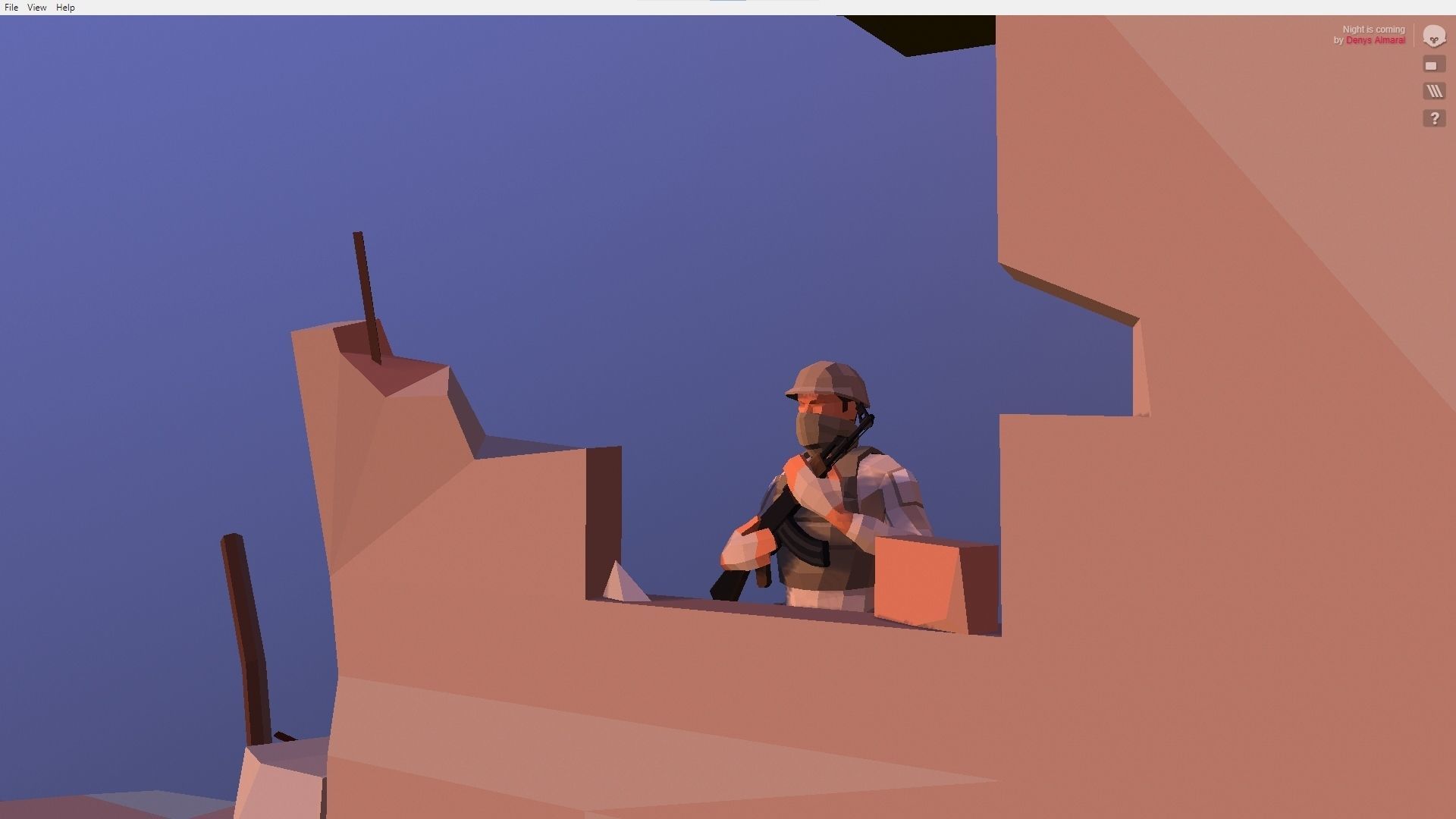 Military Squad Low Poly Art Rigged Pack Low-poly 3D model_19