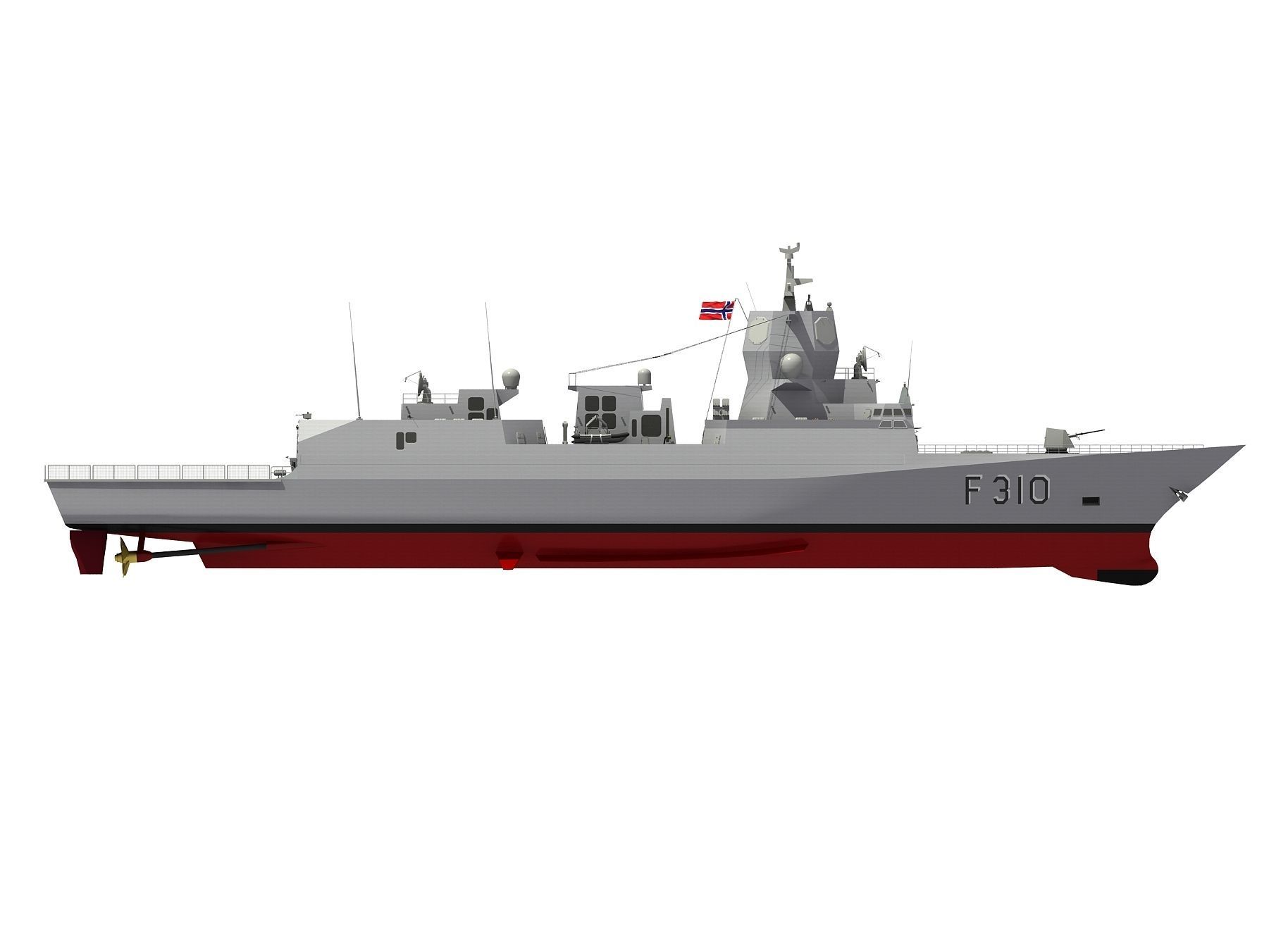 FRIDTJOF NANSEN NORWEGIAN FRIGATE 3D model_17