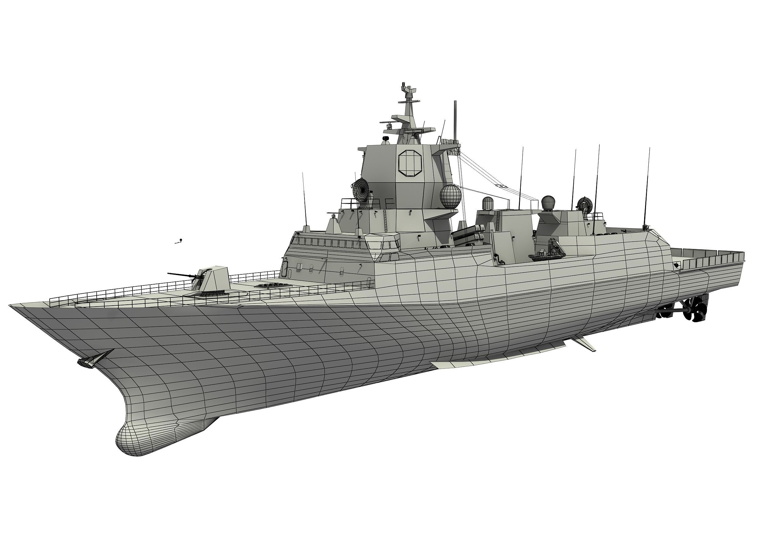 FRIDTJOF NANSEN NORWEGIAN FRIGATE 3D model_8