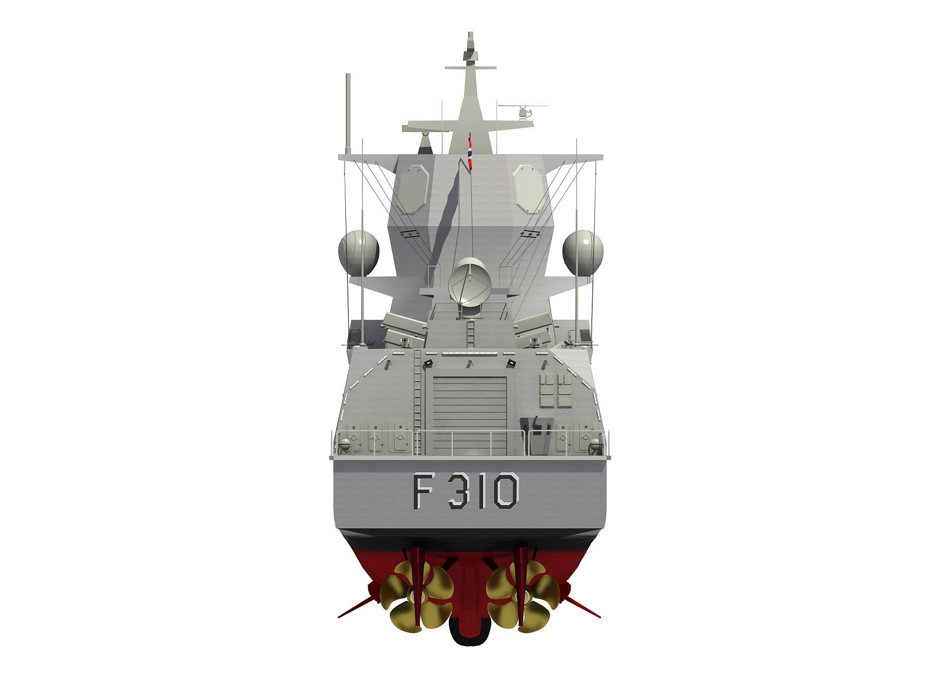 FRIDTJOF NANSEN NORWEGIAN FRIGATE 3D model_20
