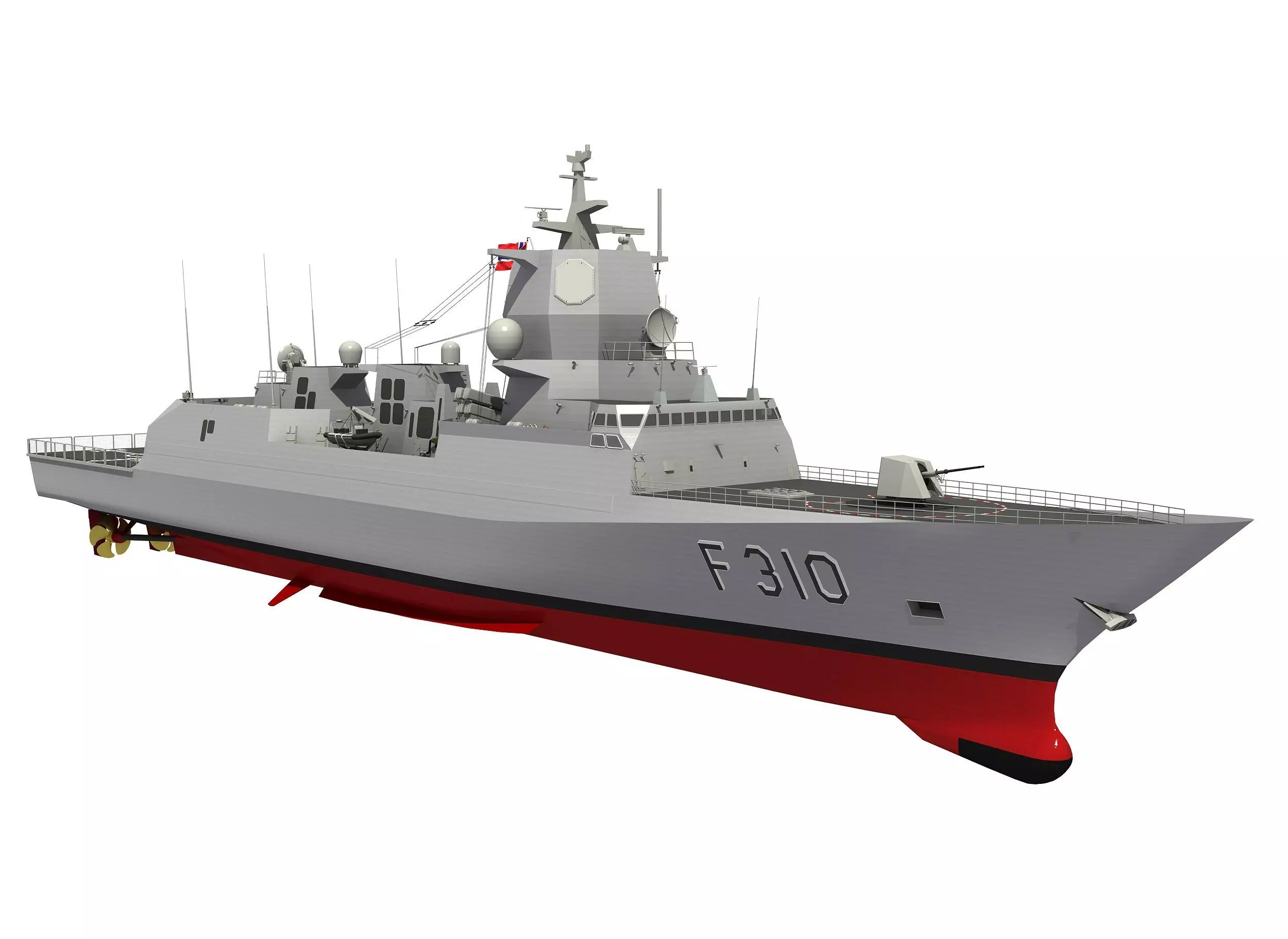 FRIDTJOF NANSEN NORWEGIAN FRIGATE 3D model_0